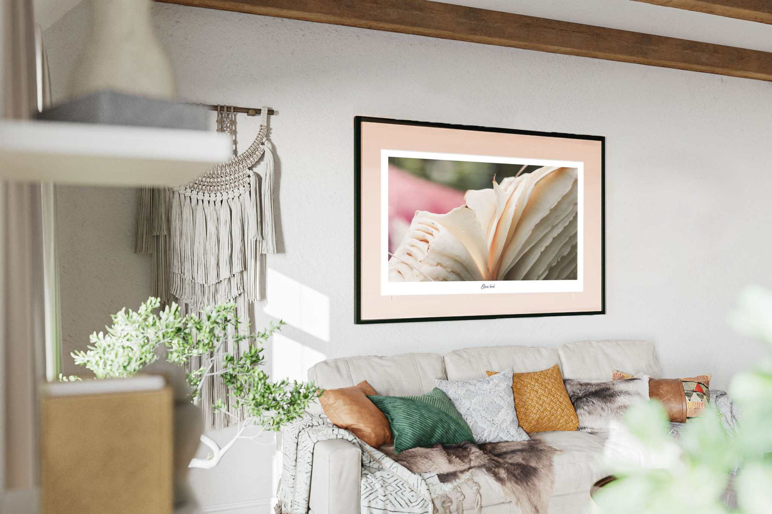 Open Book is an eco-friendly picture frame of an artistically captured mushroom.